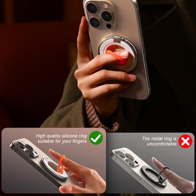 Silikonový kroužek Magnetický držák na telefon Stojan Magnetický držák na telefon Kroužek na prst Stojan Držák pro Magsafe Držák telefonu do auta