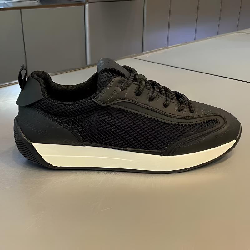 

Мужская обувь, новинка 2025 года, весенняя сетчатая дышащая спортивная повседневная беговая ретро-кроссовка с мягкой полой подошвой, мужская обувь Forrest Gump Tide 43 чёрный