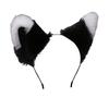 Women Hairband Cute Lolita Simulated Anti-slip Hair Accessories Photograph Prop Cosplay Party Plush Fox Cat Ears Hair Hoop Party Supplies