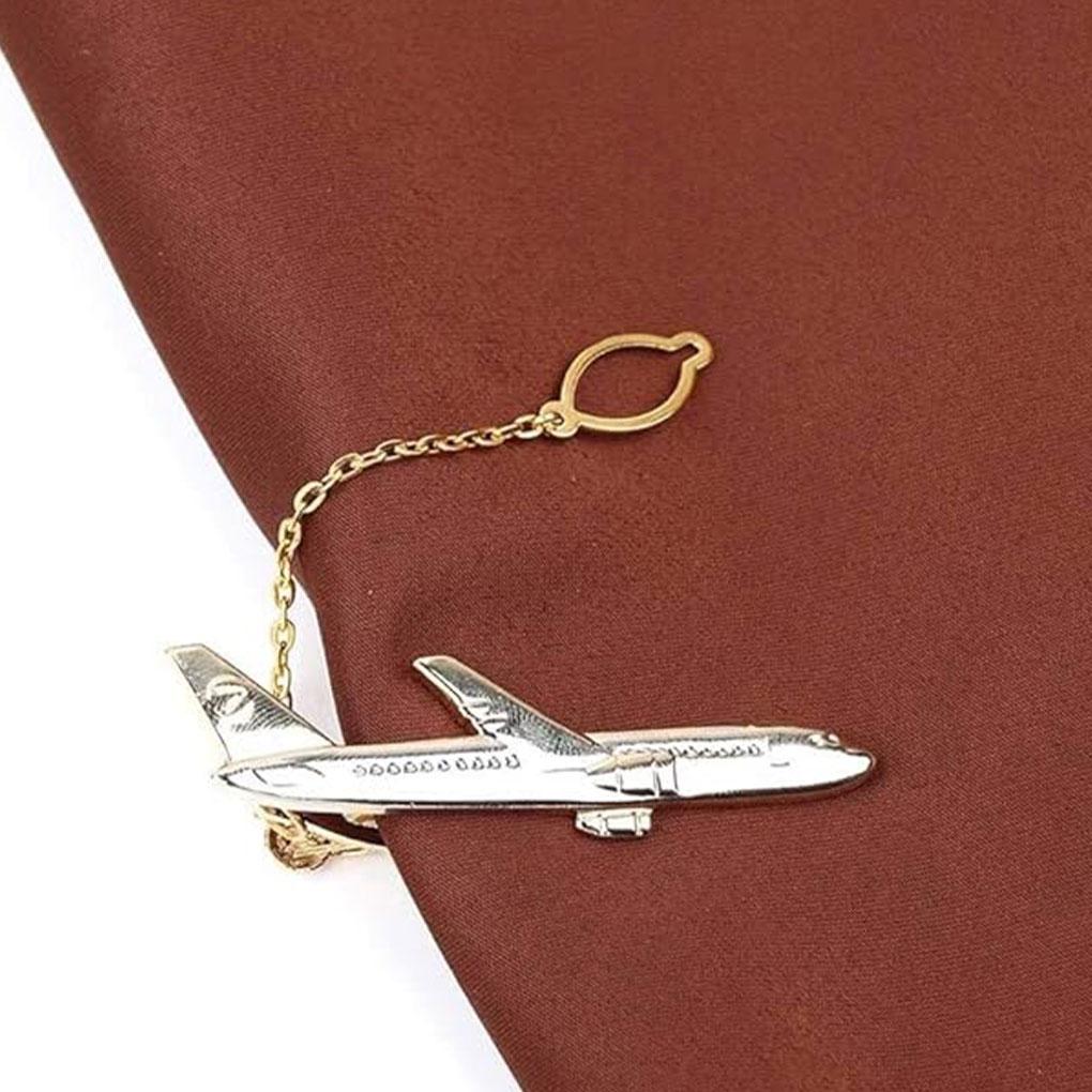 Formal Occasions Stylish Aeroplane Shape Tie Clips Airplane Shape Tie Clip Necktie Clips Classic