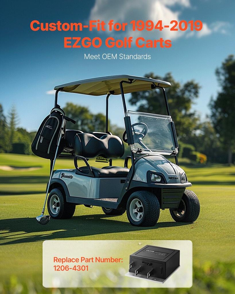 Golf Cart Controller 36V 350A Speed Controller for EZGO 1206-4301 Models