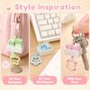 Finger Button Anti-stress Toy Pendant Cheese Calming Keychain Keys Fidget Keychain  Children Adults