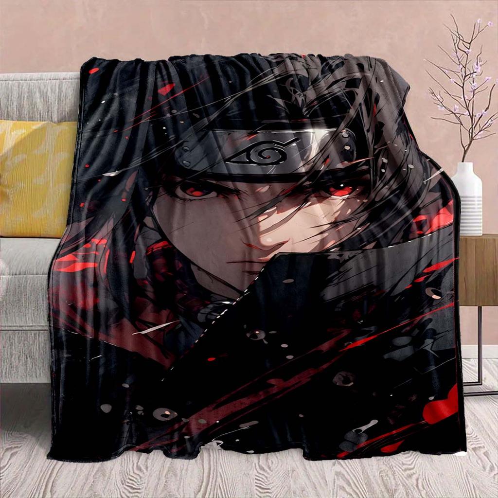 Naruto Anime Flanelová deka - Měkká teplá ideální na pohovku, do postele, na kempování, cestování, do kanceláře, domácí dekorace -QJY