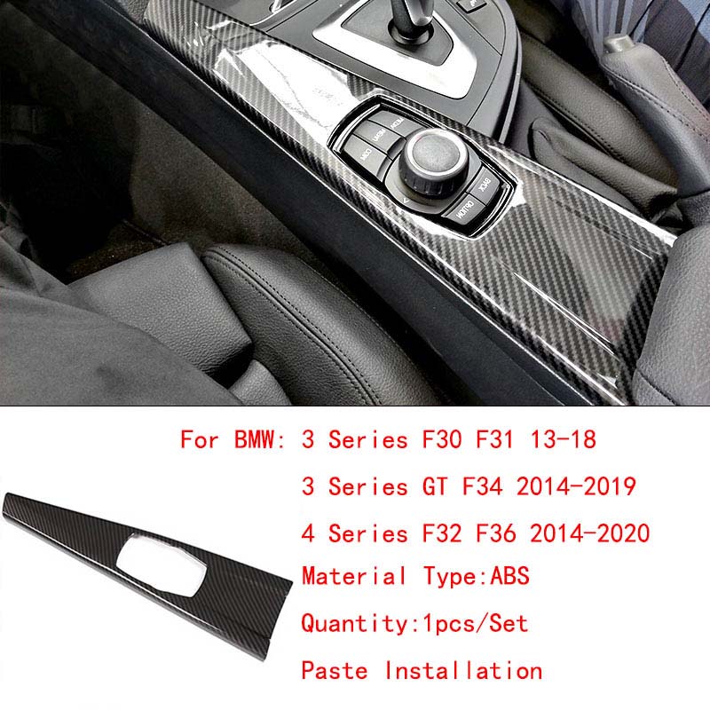 For BMW 3 4 Series 3GT F34 F30 F36 F31 13-19 Multimedia Panel Cover Shifter Trim Strip Multi-Media Button Cover