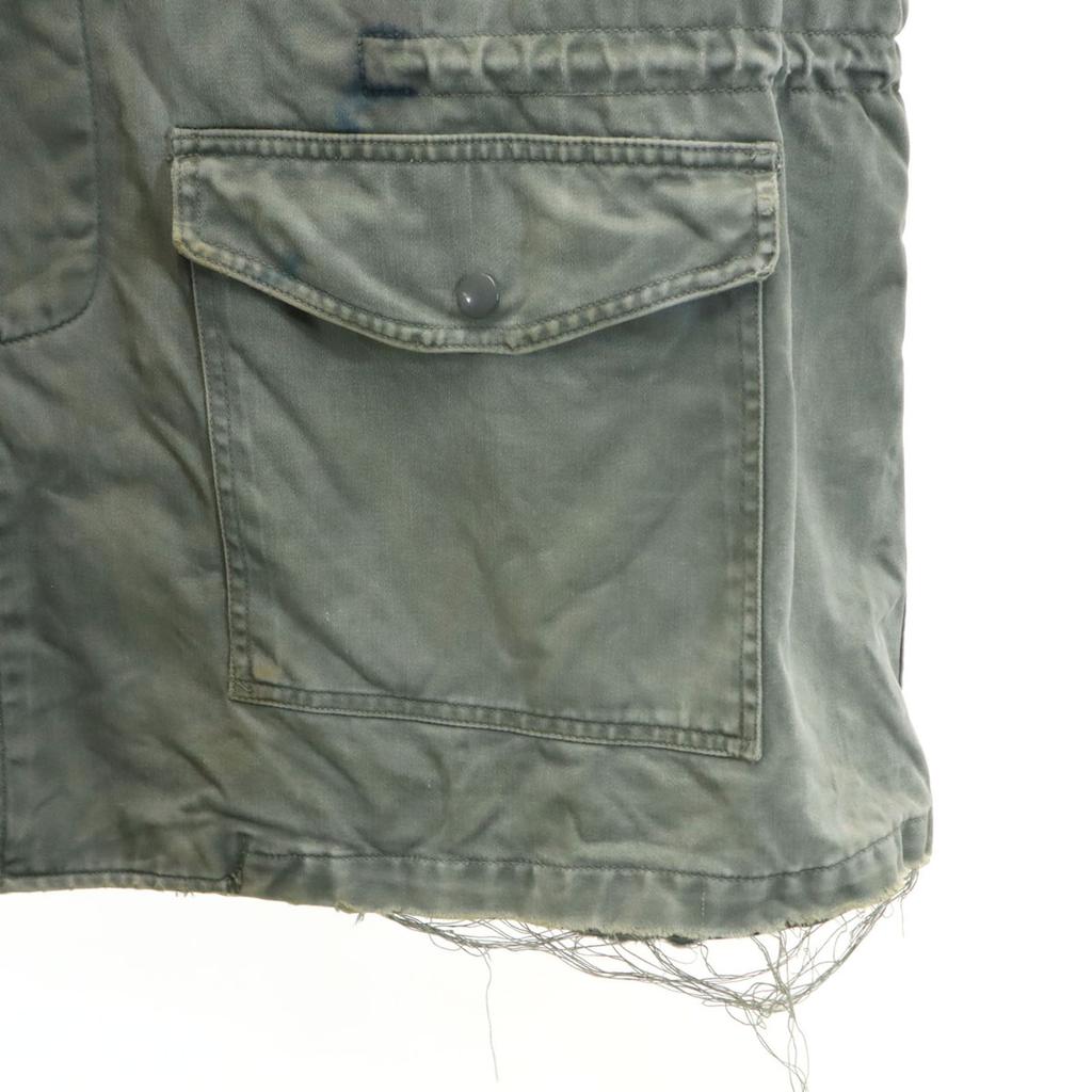 US AIR FORCE 50s Vintage Black Tag Cattle Jacket L Sage Green Field Men's Used