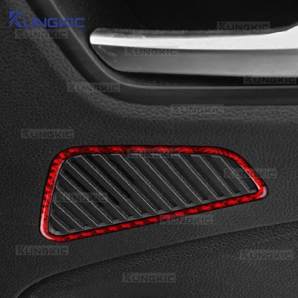 Voor Renault Clio 5 MK5 2020 2021 2022 2023 2024 2025 LHD RHD Auto Achterdeur Speaker Frame Sierlijst Echte Zachte Koolstofvezel Sticker