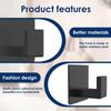 2-6Pcs Self Adhesive Bathroom Wall Hook Stainless Steel Strong Adhesive Towel Coat Hanging Rack Kitchen Bathroom Clothes Hook