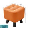 Home Living Room Tea Table Stool Solid Wood Sofa Stool Pedal Door Change Shoes Low Stool Cat Scratch Leather Pier