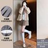 Women High Waist A-Line Pleated Mini Skirt Casual Slim Anti Chafe Liner Skirt For Spring Summer Autumn Daily Wear
