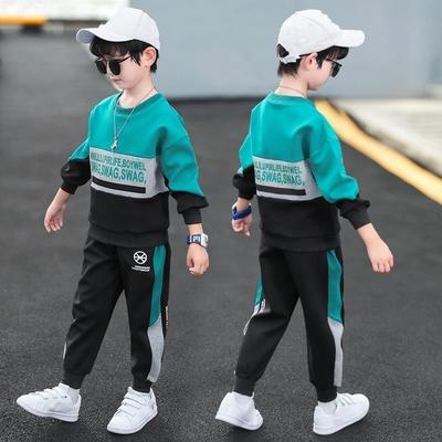 Spring Suits, Children's Sports, Western Style, Fashionable, Big Children, Handsome Spring and Autumn Models, Boys' Children's Clothing Trend