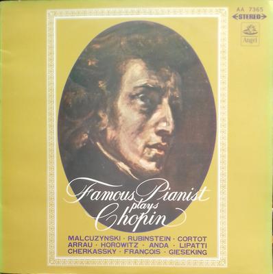 LP Record VARIOUS  Famous Pianist Plays Chopin AA7365 ANGEL Japan Classical Used