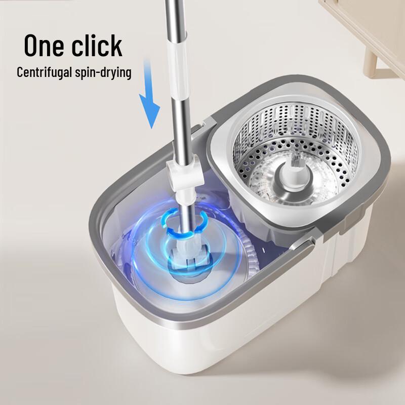 Mayflower Hands-Free Spin Mop with Bucket