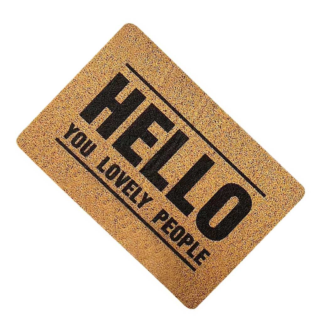 

PVC Door Floor Mat Cute Decorative Washable Nonslip Water Absorbent Bathroom Toilet Office Hotel Doormat Rug Carpet