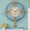 European Retro Pastoral Quartz Wall Clock for Living Room - Simple Creative Design