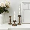 Vintage Candlestick Holders For Taper, Resin Candle Holder Retro Antique Bronze Candle Holder For Wedding Party