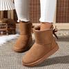 Fashion Thick Plush Platform Snow Boots Women Winter Keep Warm Fur Cotton Shoes Woman Faux Suede Slip-On Ankle Boots Padded Shoes