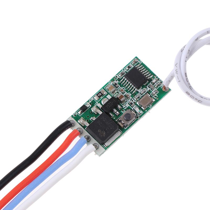 433Mhz Micro Wireless Remote Control Switch Module Led Light Controller 3.6V-24V