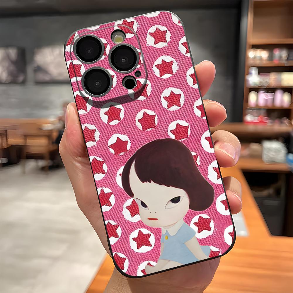Japan Y-Yoshimoto Nara Phone Case For IPhone 17 Pro Max 15 Pro 16 14 Plus 12 13 Mini 11 Pro Shockproof Soft Cover