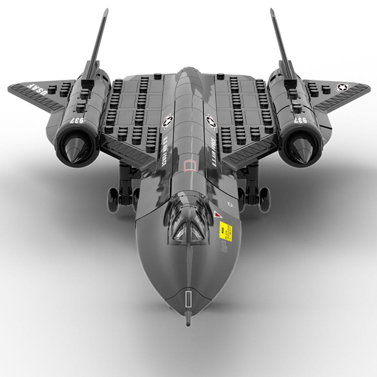 SR-71 Blackbird Разведывательный Самолет ВВС США Модель Истребителя Конструктор Игрушка Детские Конструкторы Подарок 183 детали