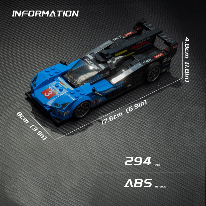 Technické Rychlé Auto Městské Vozidlo Závodní Vinylové Auto Stavebnice Sada Sportovní Auto Garáž MOC Kreativní Hračky Vzdělávací Dárek
