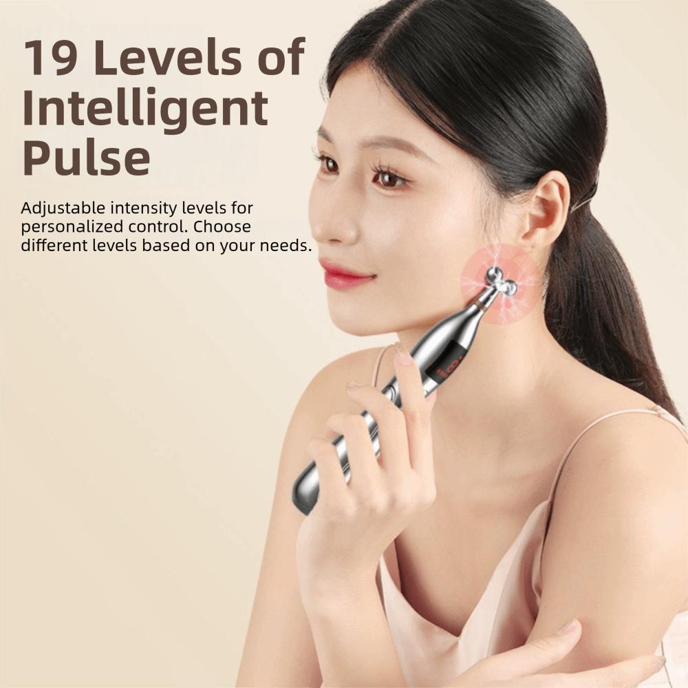 Safe Acupuncture Point Pen 5 Heads Meridian Pen Press Tool Electric Massage Pen Neck