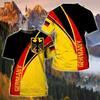 GERMANY Men's T Shirts German National Emblem Printed Summer O-neck Pullover Casual Short Sleeve Tees Oversized T-Shirt For Men