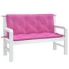 VidaXL Garden Bench Cushions Set of 2 Pink 120x50x7 Cm Fabric 361695
