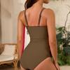 Costume da bagno da donna sexy senza schiena Bikini Monokini a pezzo unico con intagli Costume da bagno sexy Abbigliamento da spiaggia
