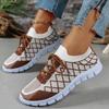 *Fashiable Thick Soled Comfortable Flat Shoes for Women Spring and Autumn New Mesh Breathable Elegant Casual Sports Shoes
