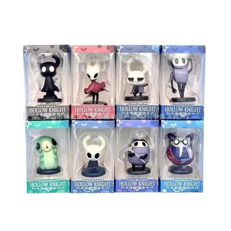 Hollow Knight Silk Song Pvc Figures - Q Version Collection - Knight Hornet Grub Zote Quirrel Shade Cornifer Myla Toy Gift