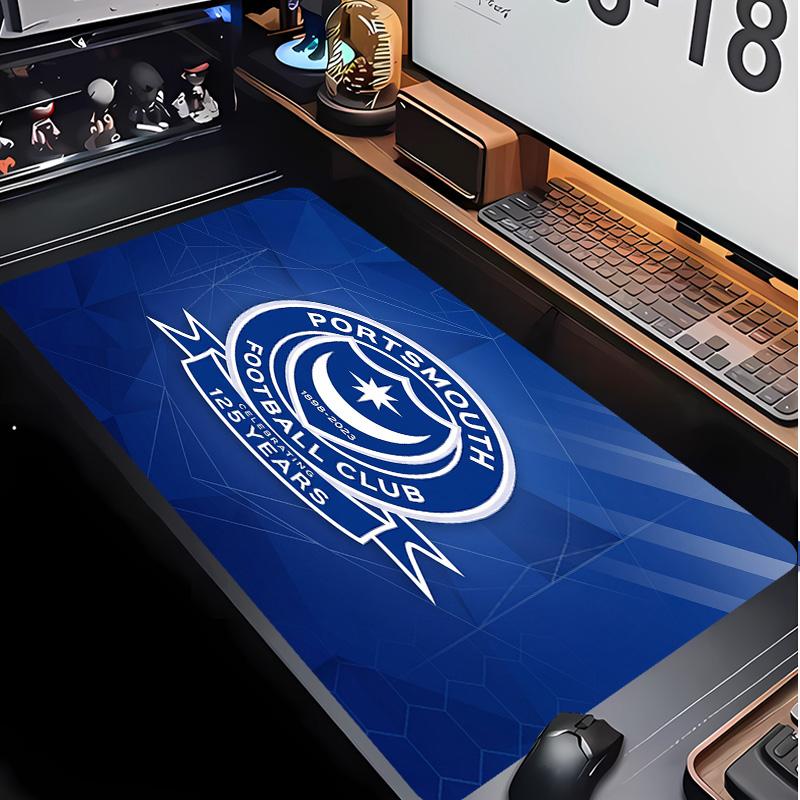 Portsmouth FC Football Pattern Mouse Pad Non?Slip Rubber Base Gaming Mousepad For Desk Office Home
