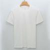 Light Cotton T-shirt Men's Short-sleeved Pure Cotton Long Velvet Horse Cotton Round Neck Three-pin White Small T Men's T-shirt