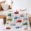 Car Moon Planet Thickened Lamb Fleece Crystal Fleece Blanket Cover Blanket