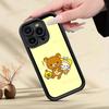 Cartoon Rilakkuma Bear Phone Case For iPhone 17 16 15 14 13 12 11 Air Plus Pro Max Soft Back Cover