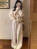Design Aesthetic Gentle Lazy Style Lamb Wool Coat Women's Winter New Arrivals Plush Double-Buttoned Elegant Warm Top
