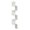 Floating Corner Shelf Wall Mounted 4-Tier 5-Tier Corner Zigzag Shelf Radial Wall Floating Shelf for Home Office Living Room Bedroom