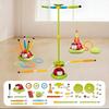 Ladybug 2/3/4/5-in-1 Outdoor Toy, with Rocket Launcher, Music, and Ring Toss Perfect Interactive Gift for Children Aged 3-8.