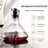 Golden Mountain Crystal Glass Wine Decanter with Large Capacity