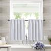 2PCS Solid Color Kitchen Short Curtain Through-rod Design Cabinet Curtain  Living Room