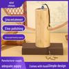 Sinos de Vento de Bambu Antigos Japoneses Manuais: Estilo Antigo com Acentos de Cristal e Cobre