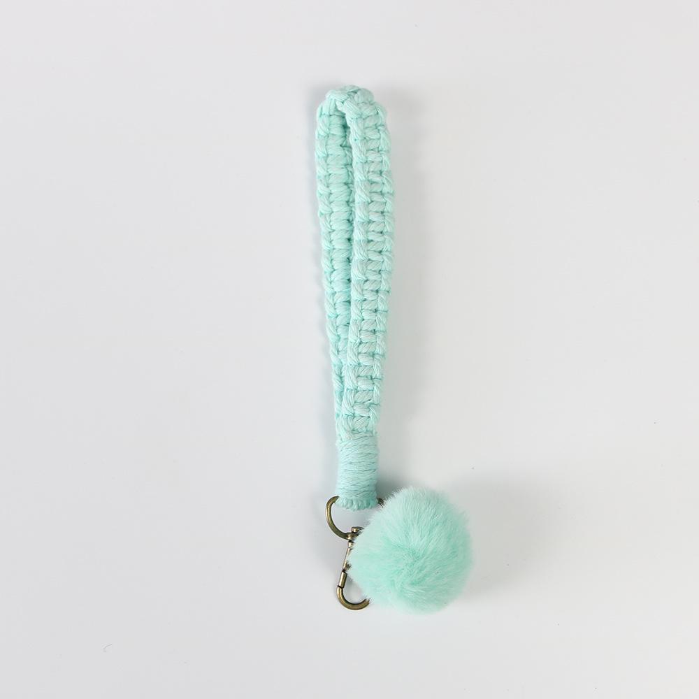 Nordic Style Woven Bracelet Keychain - Elegant Business Gift and Car Key Pendant