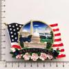 USA køleskabsmagneter Washington D.C.. kulturlandskab turist souvenirs håndmalet magnetisk køleskabsmærkat samling