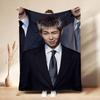 Kim Namjoon Rm Portrait Collage Print Pattern Blanket Soft Comfortable Fleece Blanket For Living Room Bedroom Recliner Home Party Decor Memorial Gift