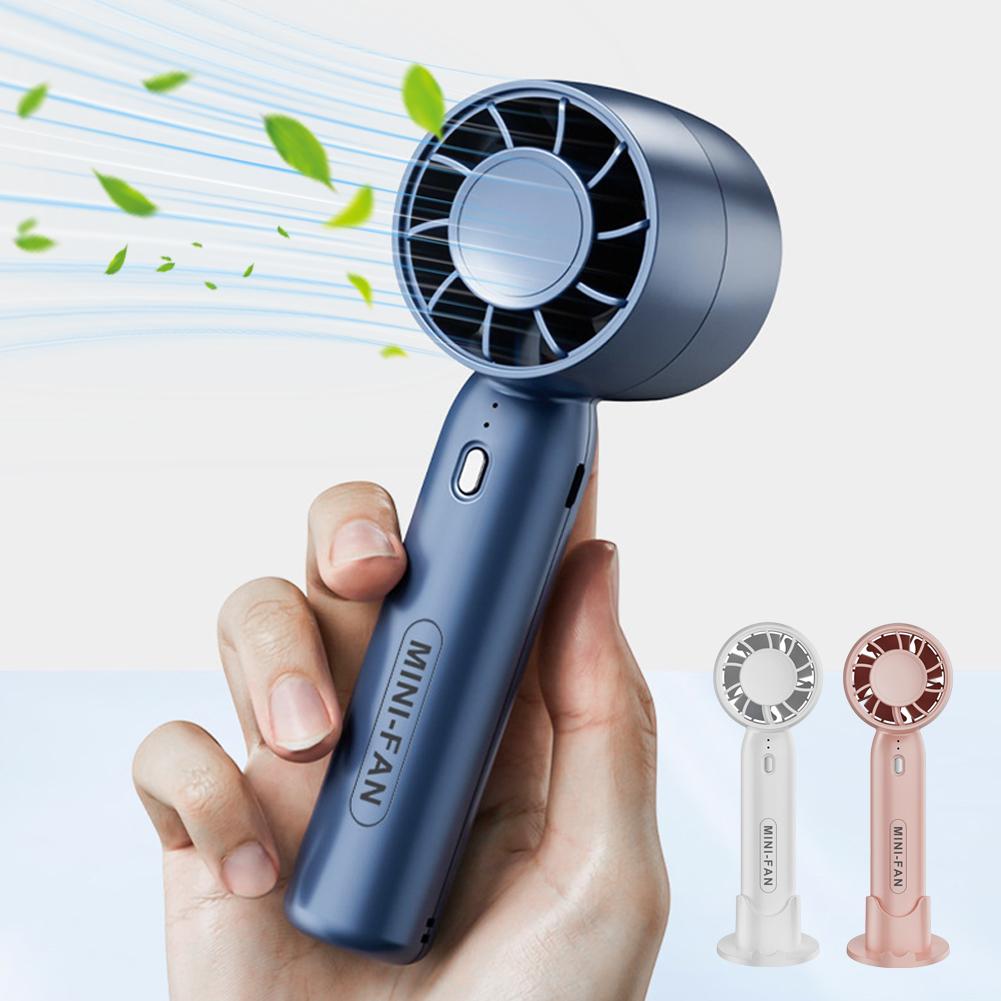 Mini-Elektrolüfter Tragbarer Turbo-Ventilator Dreistufige Windgeschwindigkeit Handheld-Schreibtisch-Doppelzweck-Klimaanlage für Camping