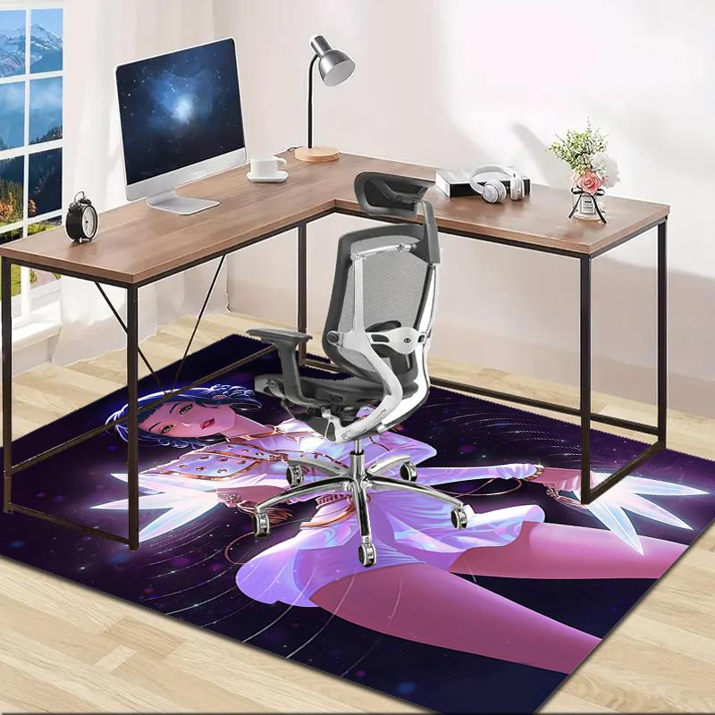 1pc KPop Demon Hunters ZOEY1 Design Area Rug - Non-Slip, Soft & Cozy Floor Mat for Living Room, Bedroom, Office - Indoor/Outdoor Decorative Carpet