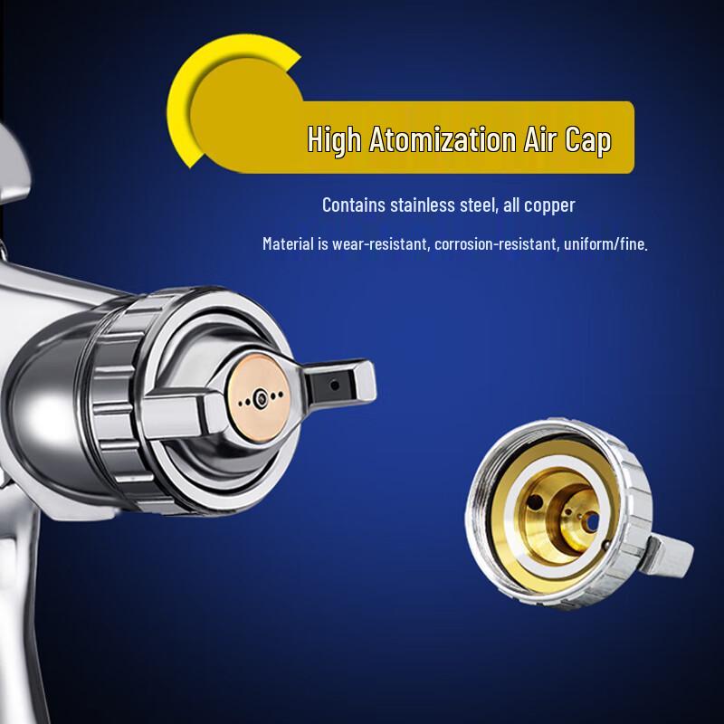 KOPO W77 Bottom-Feed Pneumatic Paint Spray Gun CN Plug (adapter Included)