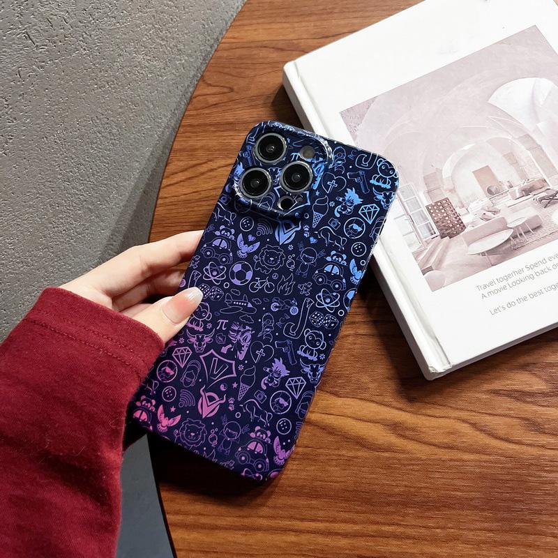 

Модный художественный чехол для телефона с рисунком каракулей для iPhone 14 13 12 Pro Max 11, противоударная защитная задняя крышка для объектива
