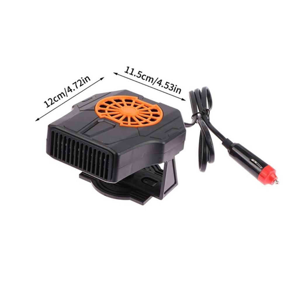 Auto Heater Fan 2 In1 Cooling Heating 12V/24V Portable Auto Windshield Heater Cars Defrosting Defogging Heating Cooling Rotating