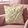Japanese Golden Lines Cushion Cover Multi-Scene Pillow Cover for Home & Car - Reversible, Soft & Durable for Daily Use