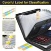 Waterproof Fireproof Document Bag & Foldable Accordion File Organizer with Large Capacity and Portable Storage
